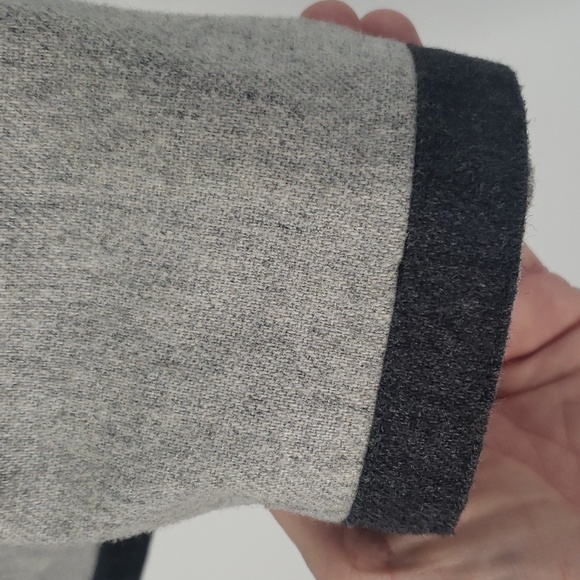 Vintage wool-blend lady jacket gray cropped blazer - Picture 10 of 15